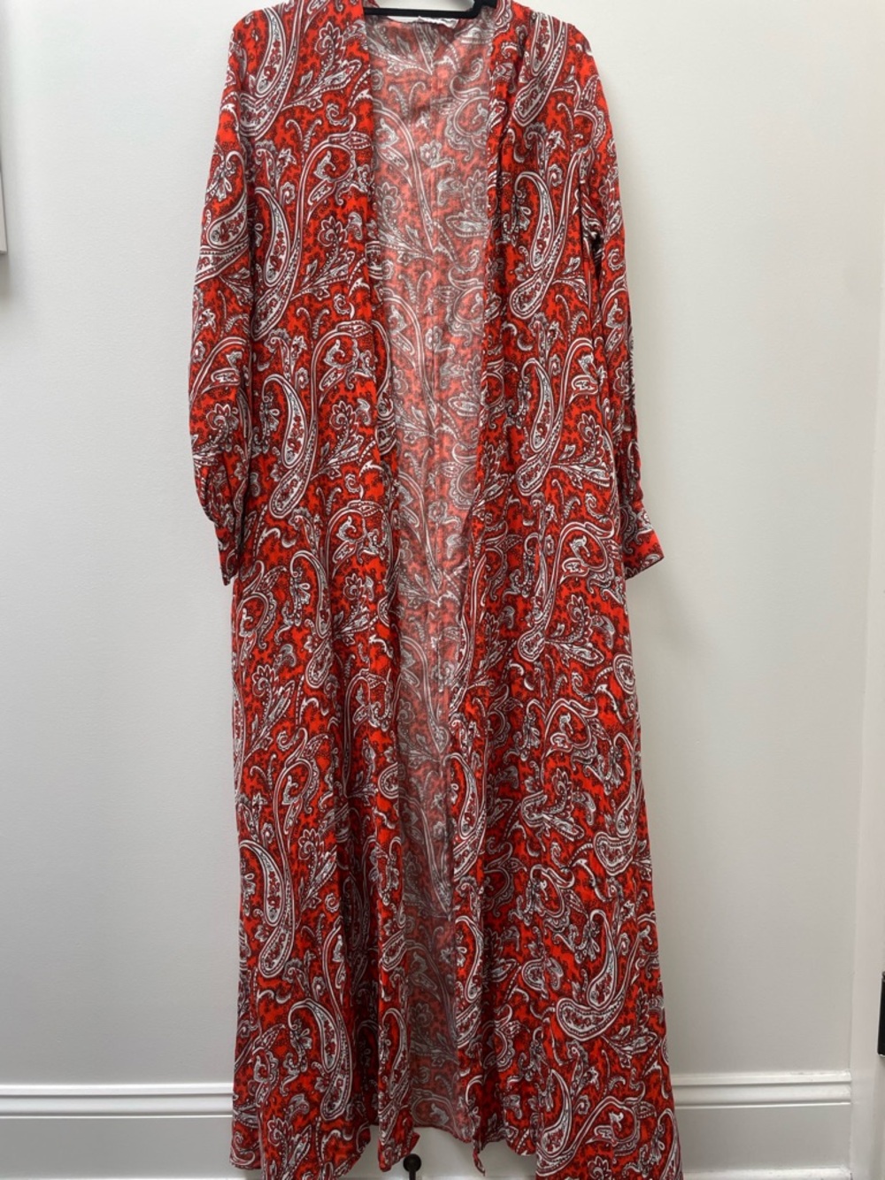 Eywasouls Malibu Bohemian Paisley Open Kaftan XS/S MSRP $425